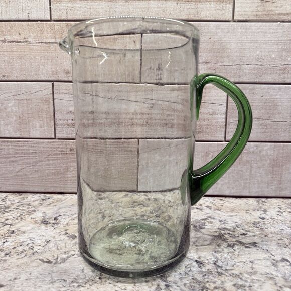 Vintage Saguaro Cactus Hand Blown Mexican Art Glass Margarita Glass 5pc Set - Picture 11 of 16